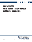 Upgrading the Rotor Ground Fault Protection on Electric Generators