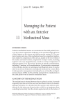 Managing the patient with an anterior mediastinal mass