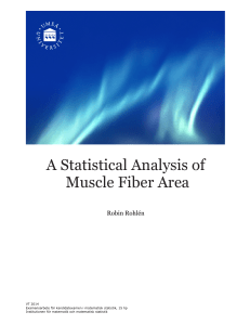A Statistical Analysis of Muscle Fiber Area