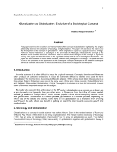 Glocalization as Globalization: Evolution of a Sociological Concept