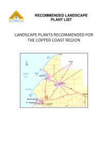 Recommended Landscape Plant List