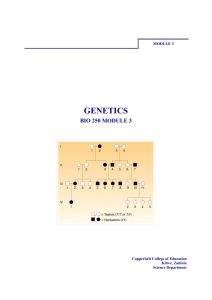 genetics bio 250 module 3