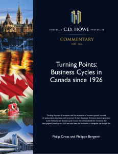 Turning Points: Business Cycles in Canada since 1926