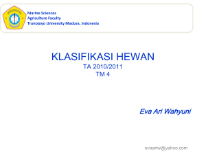 klasifikasi hewan ta 2010/2011 tm 4