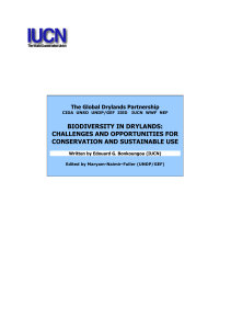 biodiversity in drylands - Food and Agriculture Organization of the