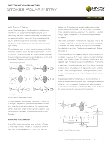 Stokes Polarimetry - Hinds Instruments