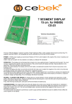 7 SEGMENT DISPLAY 15 cm. for INSIDE CD-23