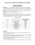 Surface Currents Activity