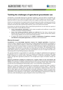 Tackling the challenges of agricultural groundwater use
