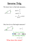 Inverse Trig.