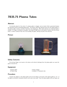 7B35.75 Plasma Tubes
