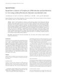 Quantitative analysis of lymphocyte differentiation and proliferation