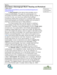 How Does a Seismograph Work? Reading and Worksheet