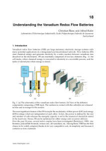 Understanding the Vanadium Redox Flow Batteries