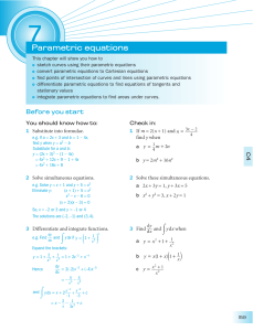 parametric equations