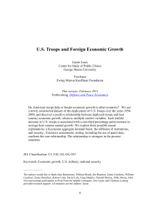 Troops and Growth - George Mason University