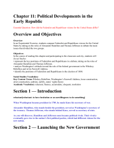 Chapter 11: Political Developments in the Early