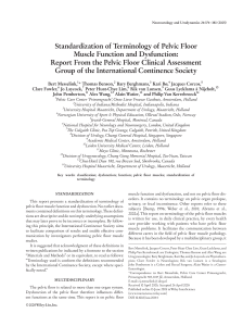 Standardization of terminology of pelvic floor muscle function and