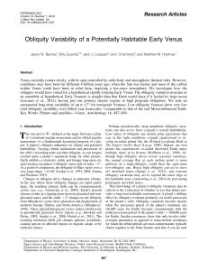 Obliquity Variability of a Potentially Habitable Early Venus