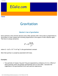 ECaliz.com Gravitation
