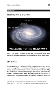 WELCOME TO THE MILKY WAY