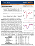 New Orders for Durable Goods Increased 4.4% in July