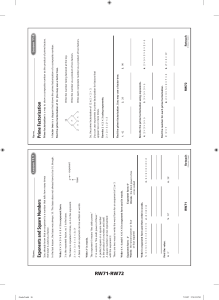 Exponents and Square Numbers