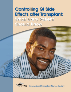 Controlling GI Side Effects after Transplant