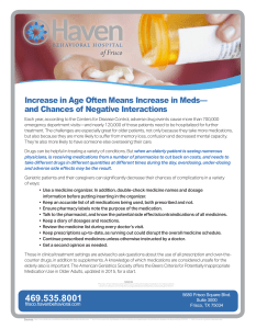 Increase in Age Often Means Increase in Meds