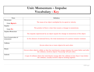 Momentum Impulse Notes Packet - Answer Key PDF