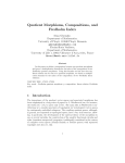 Quotient Morphisms, Compositions, and Fredholm Index