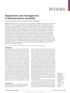 Assessment and management of blood-pressure variability