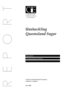 Unshackling Queensland sugar - Department of Agriculture and