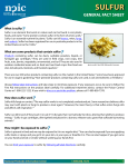 sulfur - National Pesticide Information Center