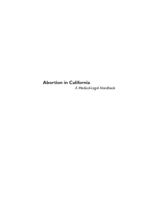 Abortion in California - California Abortion Law