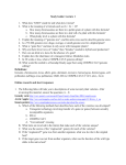 Study Guide: Lecture 1 1. What does “GMO” stand for and what does