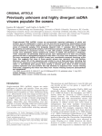 Previously unknown and highly divergent ssDNA viruses