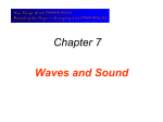 Chapter 7 - Waves and Sound