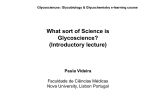 What sort of Science is Glycoscience?