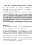 Quantitative Changes in Microtubule Distribution Correlate with