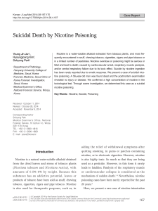 Suicidal Death by Nicotine Poisoning
