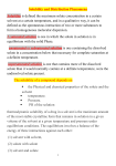 Solubility and Distribution Phenomena Solubility is defined the