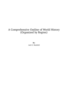A Comprehensive Outline of World History (Organized by Region)