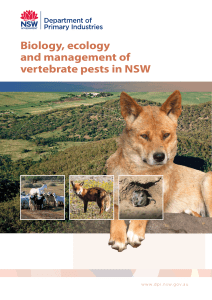 Biology, ecology and management of vertebrate pests in NSW
