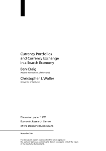Currency Portfolios and Currency Exchange in a