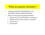 What are genetic disorders?