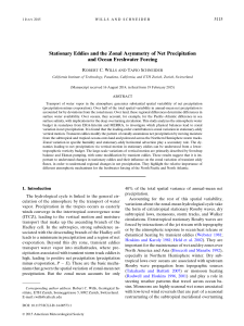 Stationary Eddies and the Zonal Asymmetry of Net Precipitation and