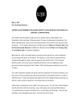 Press Release UJE Sake Martini 3 4 2011