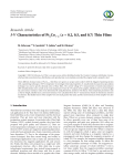IV Characteristics of PtxCo1− x (x= 0.2, 0.5, and 0.7) Thin Films
