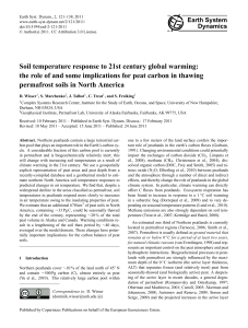 Soil temperature response to 21st century global warming: the role